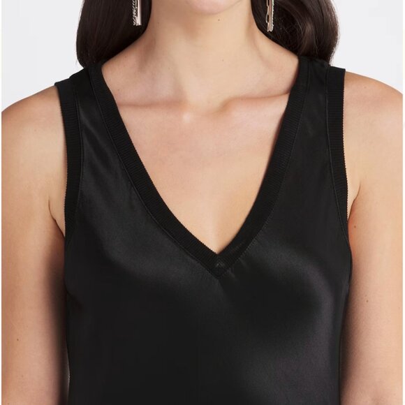 Michael Stars Randi Satin Midi Dress Size Medium - Picture 5 of 5